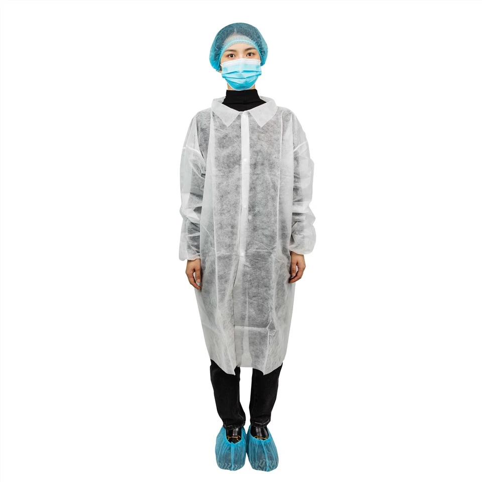 Disposable Lab Coat With Cuffs